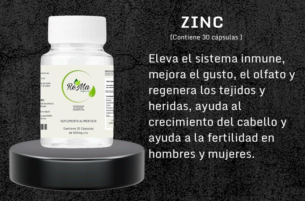 Cápsulas de Zinc | Defensas y Energía Natural