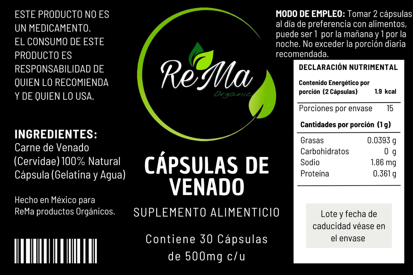 Cápsulas Orgánicas | Apoyo para Glucosa y Circulación