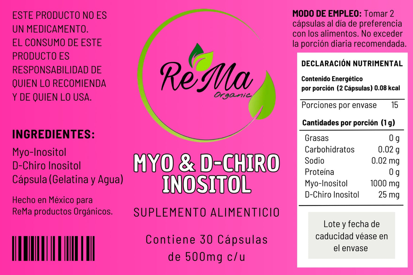 Myo & D-Chiro Inositol | Equilibrio Hormonal y Fertilidad Femenina