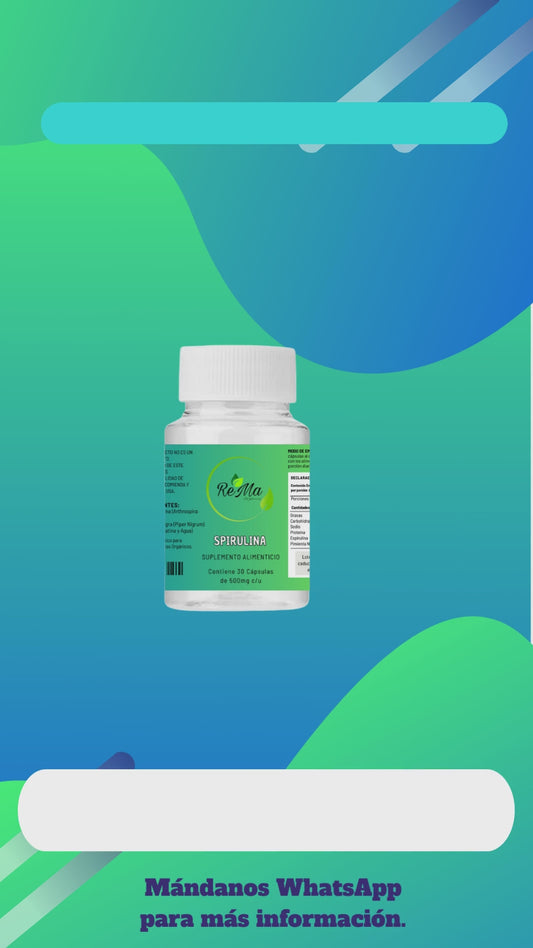 Cápsulas de Spirulina | Superalimento Energético y Nutritivo