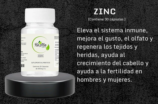 Cápsulas de Zinc | Defensas y Energía Natural