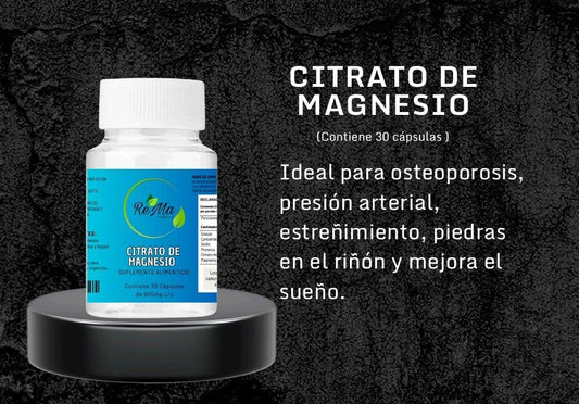 Citrato de Magnesio | Relajación, Huesos y Energía Natural